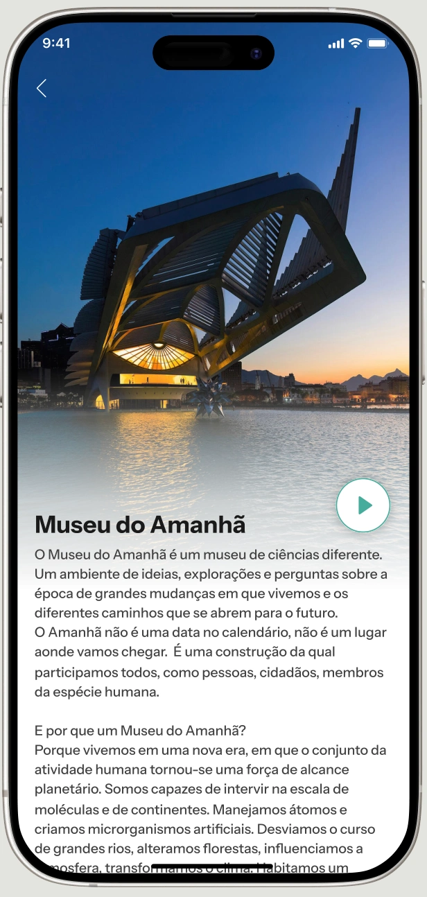 Apresentação do Museu do Amanhã